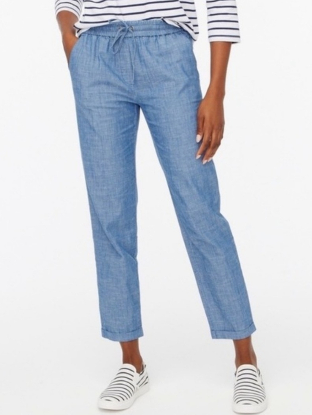 J. Crew Linen Blend Drawstring Summer Pants